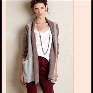Anthropologie Sparrow Color Patch Cardigan Wrap